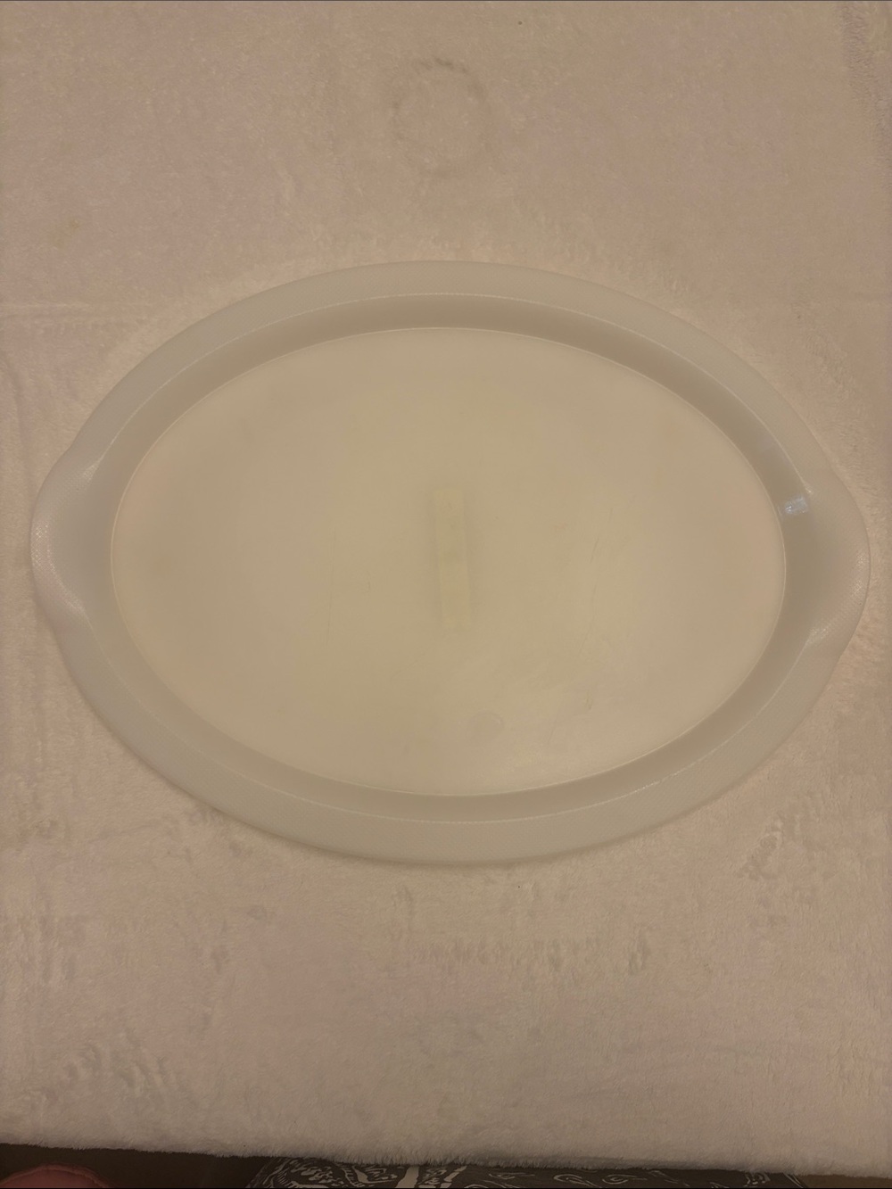 IKEA White Oval Serving Tray